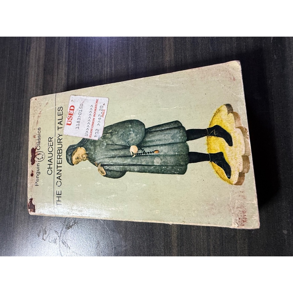Vintage Penguin Classics The Canterbury Tales Geoffrey Chaucer Paperback Book